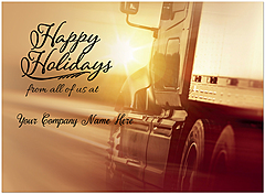 Select a verse, create your own custom verse, or order blank.  Holiday Trucking Name Card D9212U-4B